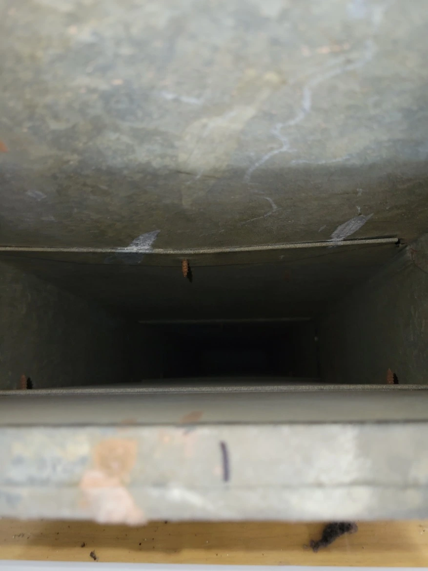 Clean air duct after NADCA-standard cleaning — Verona NJ home